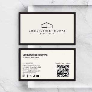 Cartão De Visita Logotipo residencial moderno Imóveis Imóveis Códig