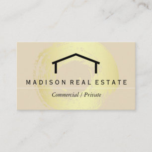 Cartão De Visita Logotipo simples (cinza) / Casa