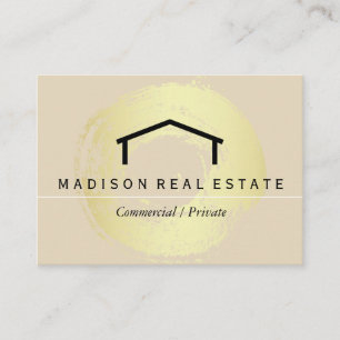 Cartão De Visita Logotipo simples (cinzas)/casa