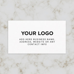 Cartão De Visita Logotipo simples da empresa
