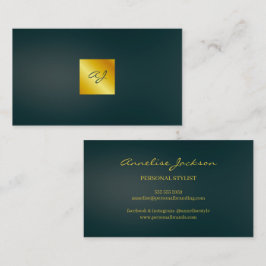 Cartão De Visita Logotipo Simples de Marcação Profissional