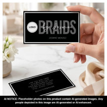 Logotipo Simples Moderno Preto Branco Trançador de