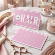 Logotipo Simples Moderno Rosa Bege Branco Estilist