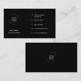 Cartão De Visita Logotipo & Texto Personalizado