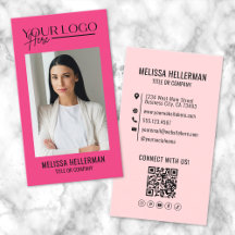 Logotipo Vertical de Foto Rosa de Código QR Profis