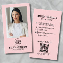 Logotipo Vertical de QR Code de Foto Minimalista R