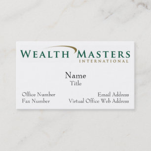 Cartão De Visita Logotipo WMI, Nome, Título, Endereço de e-mail, O 