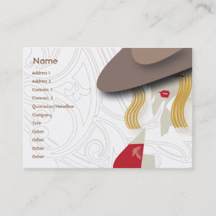 Cartão De Visita Loira - Chubby