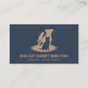 Cartão De Visita Loja de animais Boutique gato cachorro pássaro coe