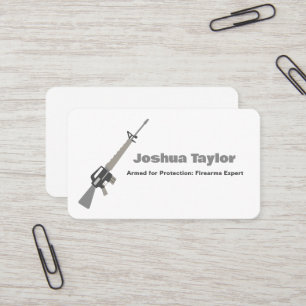 Cartão De Visita Loja de Armas de Fogo