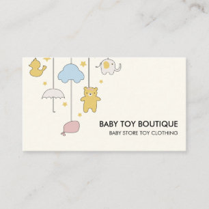 Cartão De Visita Loja de Brinquedos para Berçário de Babá