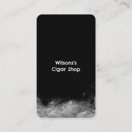 Cartão De Visita Loja de Fumaça Vape Preto