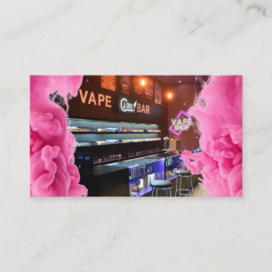 Cartão de Visita Loja de Fumo Neon
