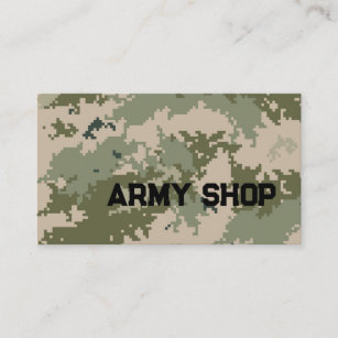 Cartão De Visita Loja de Itens Militares Compro do Exército