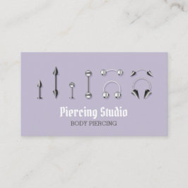Cartão De Visita Loja de Joias Corporais Lilac Piercing