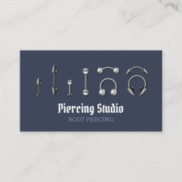Cartão De Visita Loja de Joias Corporais Navy Piercing