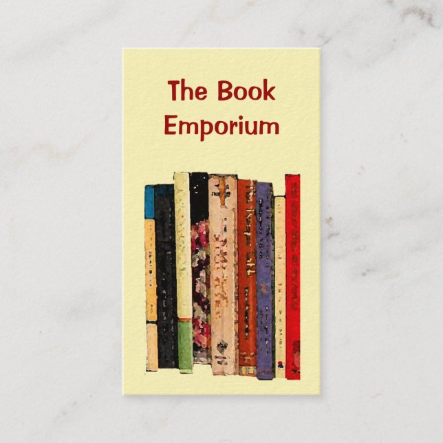 Cartão De Visita Loja de Livros (Frente)