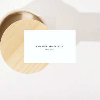 Cartão De Visita Loja de luxo minimalista Ivory