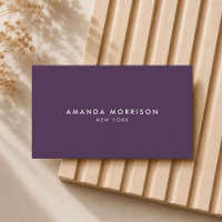 Loja de Luxo Minimalista Roxo Berinjela