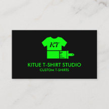 Loja de Roupas Personalizadas neon verde