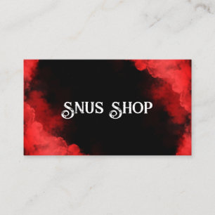 Cartão De Visita Loja de Snus Tabaco Vape Fumar óleo de CBD