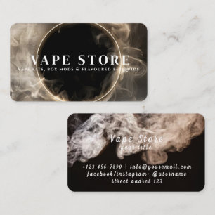 Cartão De Visita Loja de Vape de Tabaco de Cigarro