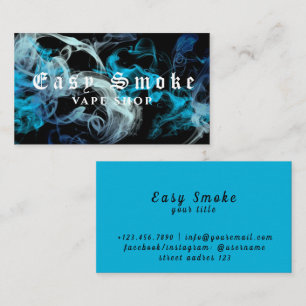 Cartão de Visita Loja de Vape Fumaça Corolful