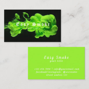 Cartão de Visita Loja de Vape Fumaça Corolful