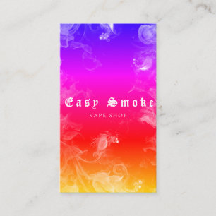 Cartão de Visita Loja de Vape Rainbow Smoke