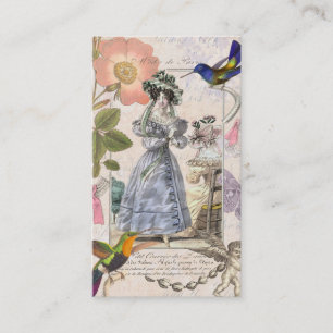 Cartão De Visita Loja do estilista do vintage/roupa do vintage