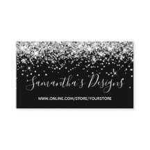 Loja Online de Brilho Prateado Sparkly Black