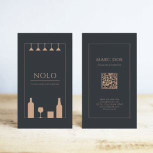 Cartão De Visita Loja ou bar de bebidas Nolo (sem álcool e com baix