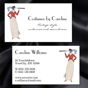 Cartão De Visita Lojas de Costureira de Roupas Vintage