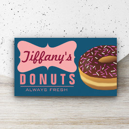 Cartão De Visita Lojinha de Donut Fofo e Retrô