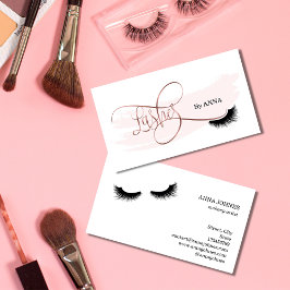 Cartão De Visita Long Lash Extension Makeup Artist Beaut Salon