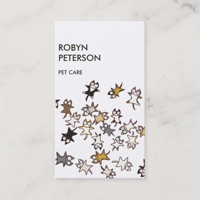 Cartão De Visita Lotes dos gatos (Frente)