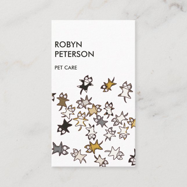 Cartão De Visita Lotes dos gatos (Frente)