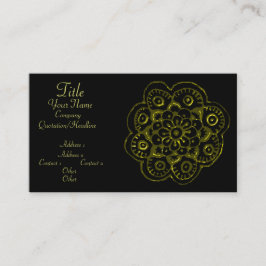 Cartão De Visita Lotus Blossom (Henna) (Dourado)