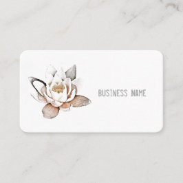 cartão de visita "LOTUS BRANCO"