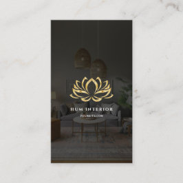 Cartão De Visita Lotus de Arquitetura Moderno do Interior