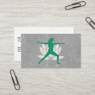 Cartão De Visita Lotus Yoga Pose