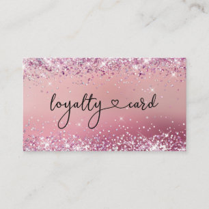 Cartão De Visita Loyalität Karte Glitter 5 Unhas Lashes Beauty