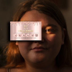 Cartão De Visita Loyaliy 6 Body Sculpting Drives Logotipo de Rosa