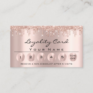 Cartão De Visita Loyaliy 6 Rosa profissionais esteticistas