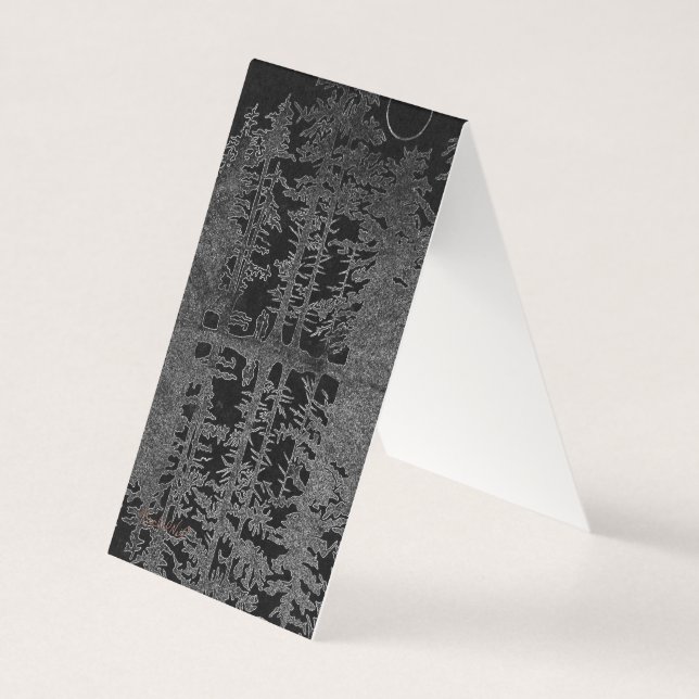 Cartão De Visita lua de mel, floresta enchanted, arte da Floresta (Frente)