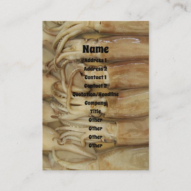 Cartão De Visita Lula - Calamari (Frente)