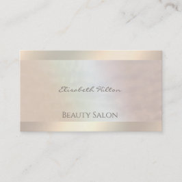 Cartão De Visita Luminosa holográfica de pérola de luxo elegante