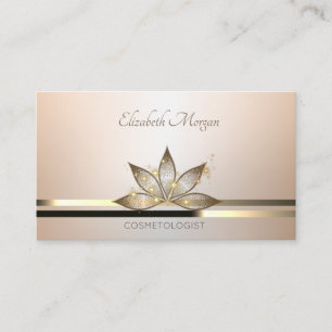 Cartão De Visita Luminosa Profissional Moderna Elegante Lotus Busin