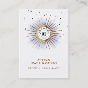 Cartão De Visita *~* Luna Boho Celestial Lunar Lua Magnética
