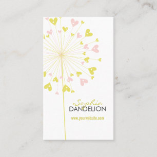 Cartão de visita lunático dos corações cor-de-rosa